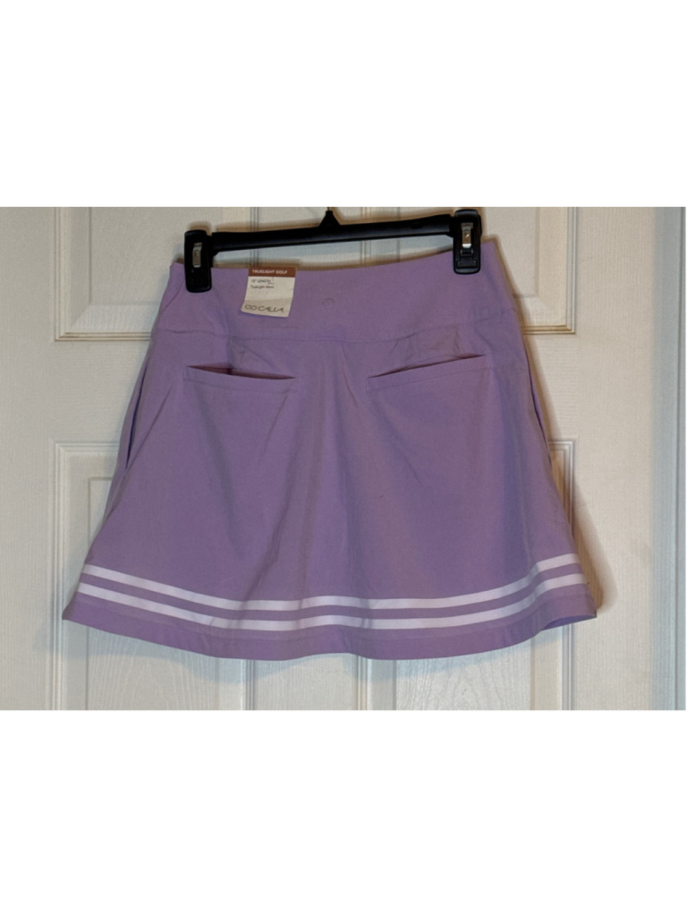 CALIA TrueLight Golf Skort, Purple and White - Picture 5 of 5